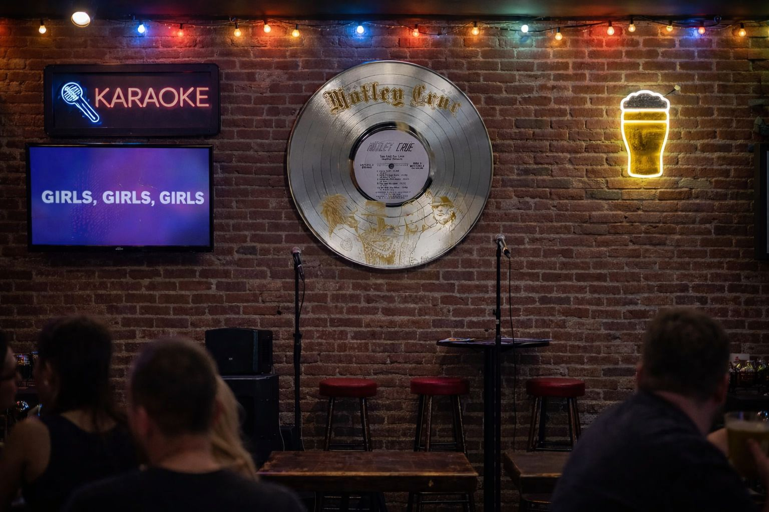 Motley Crue Platinum Clad LP Wall Display